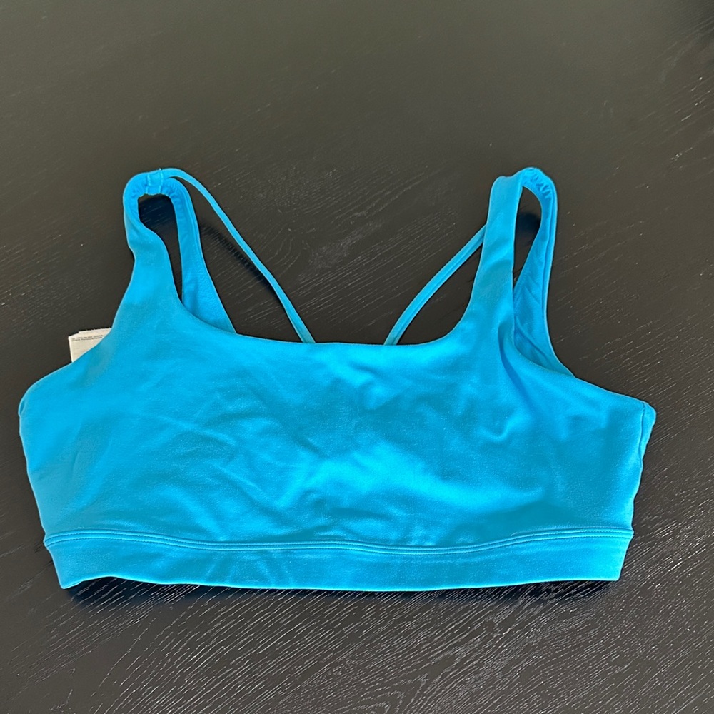 Athleta Bright Blue Exhale Bra L